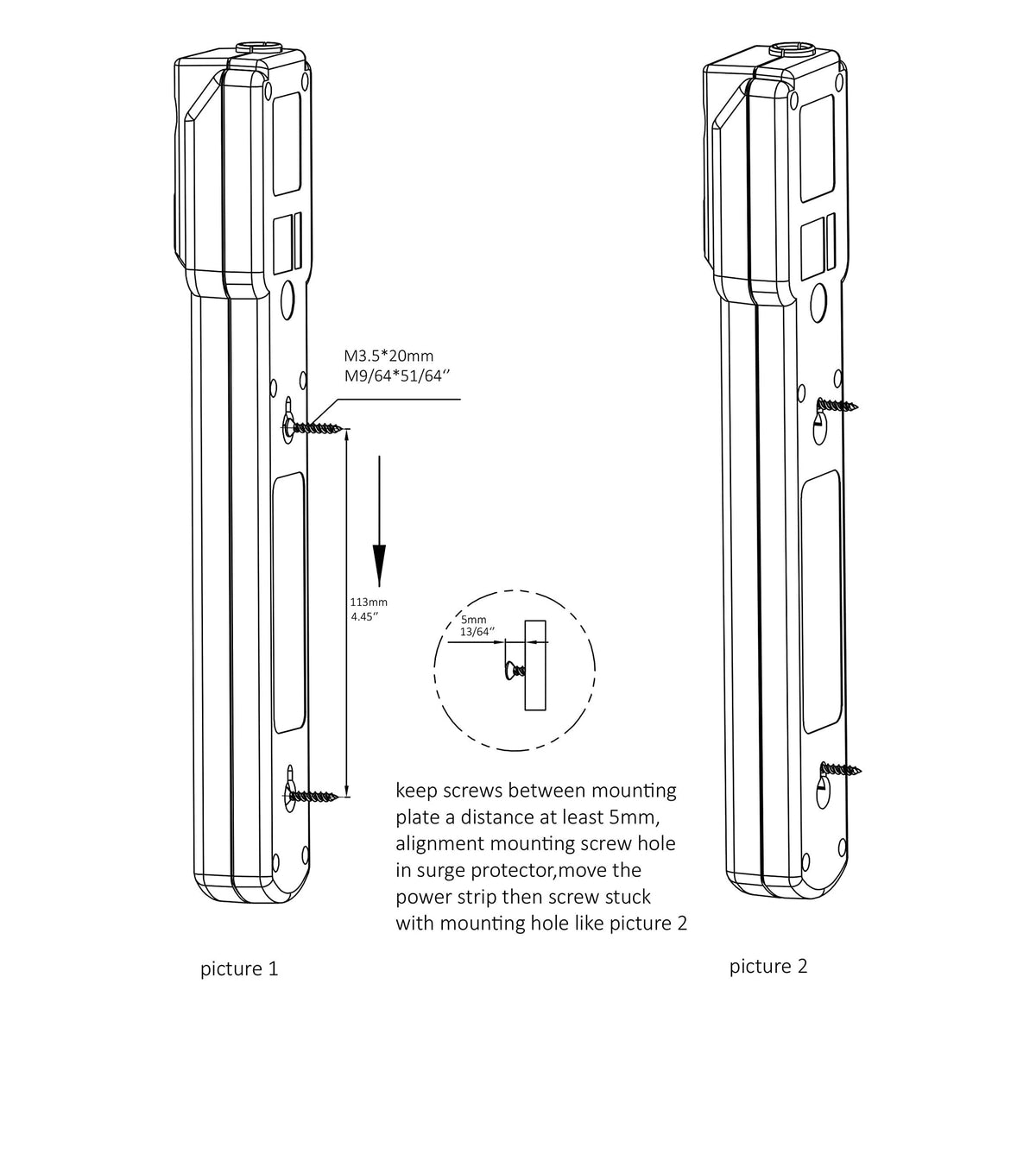 6-Outlet Surge Protector Power Strip package contents view | Smaronics
