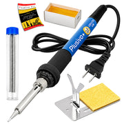 60W Adjustable Temperature Soldering Iron Kit front angle | Smaronics