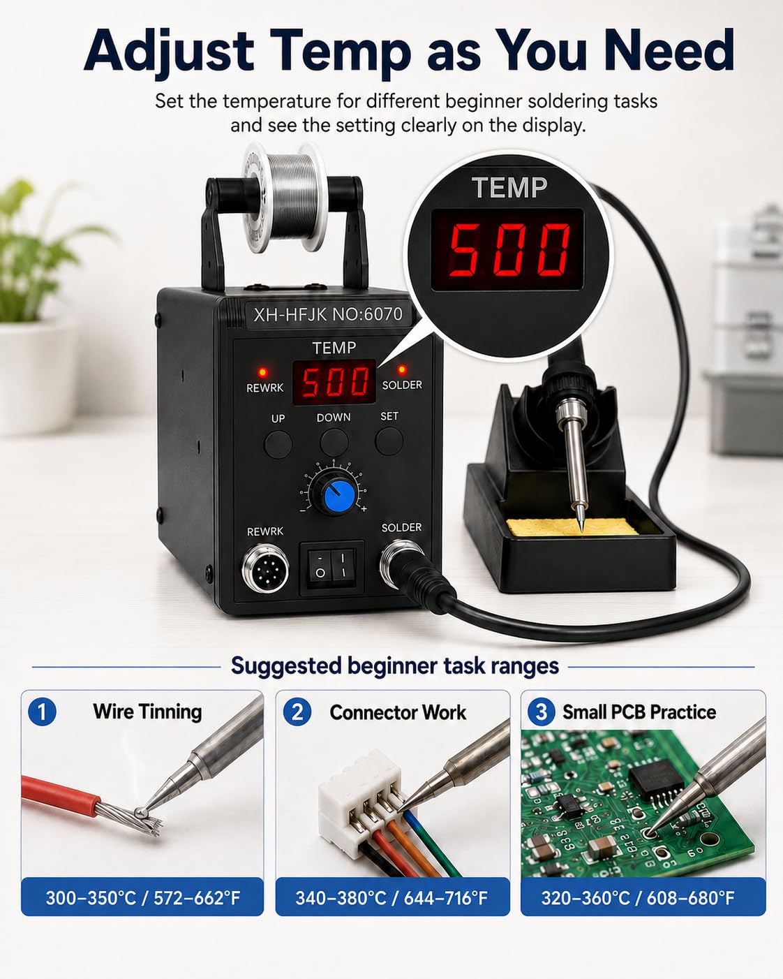 60W Digital Soldering Station real usage | Smaronics