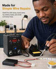 60W Digital Soldering Station rear design | Smaronics