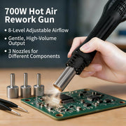 60W Digital Soldering Station side profile | Smaronics