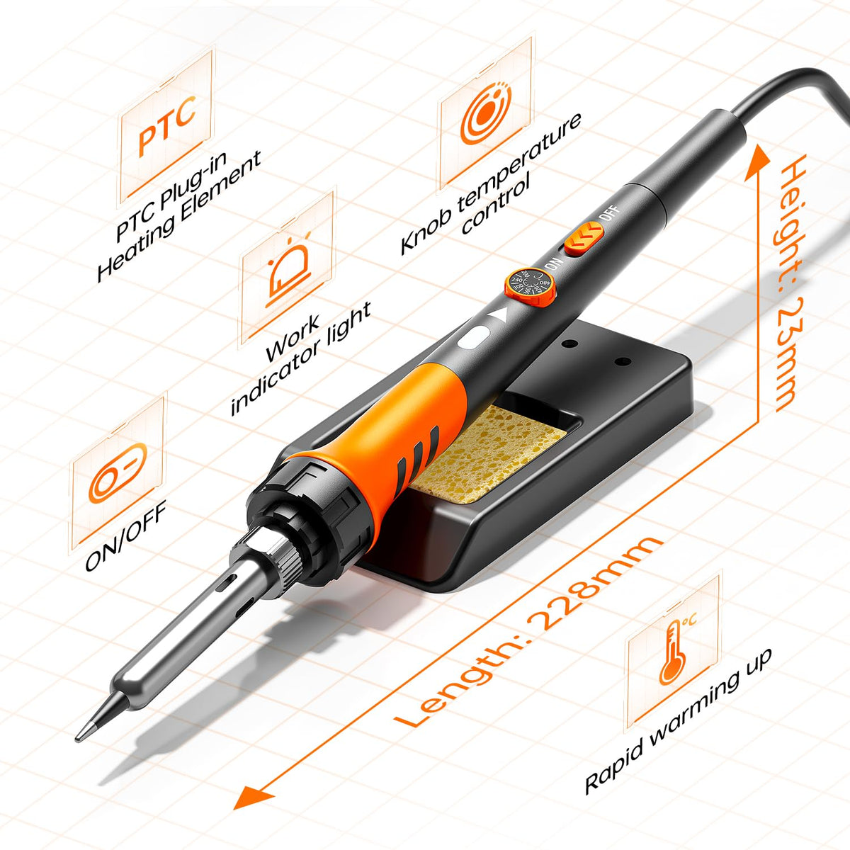60w soldering iron clip and build detail | Smaronics