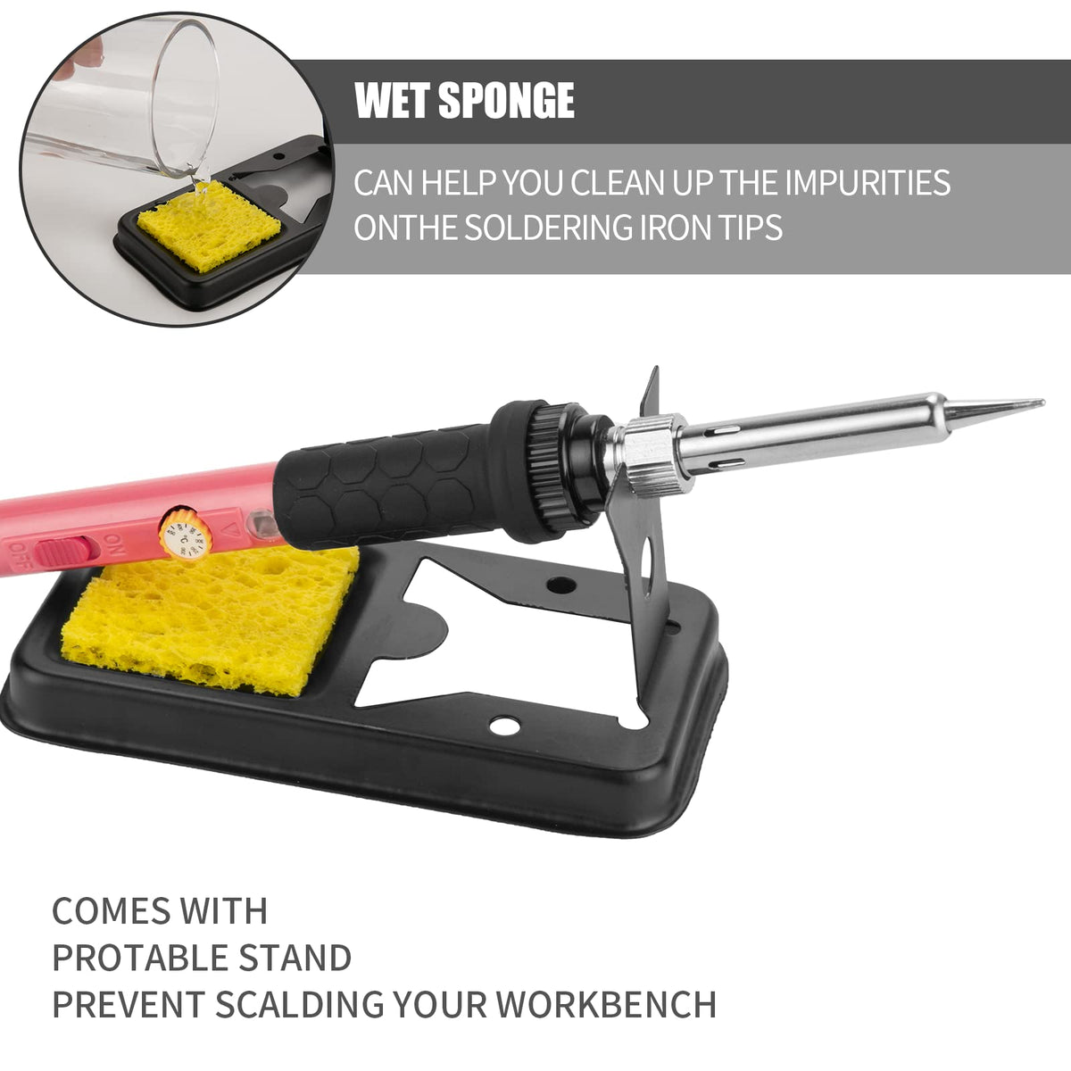 60w soldering iron kit clip and build detail | Smaronics