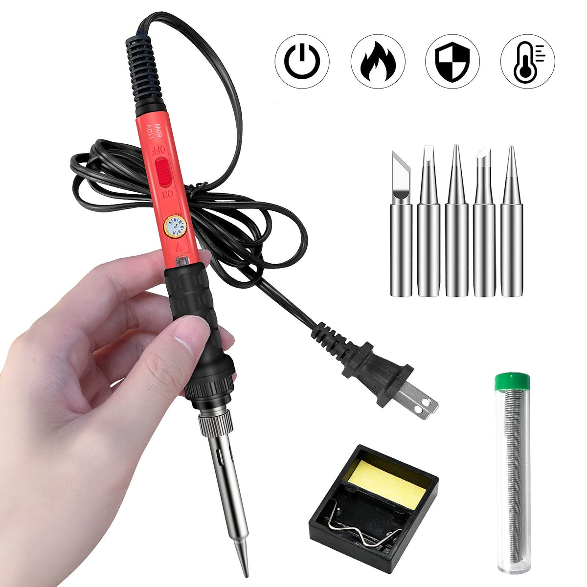 60w soldering iron kit real usage product view | Smaronics