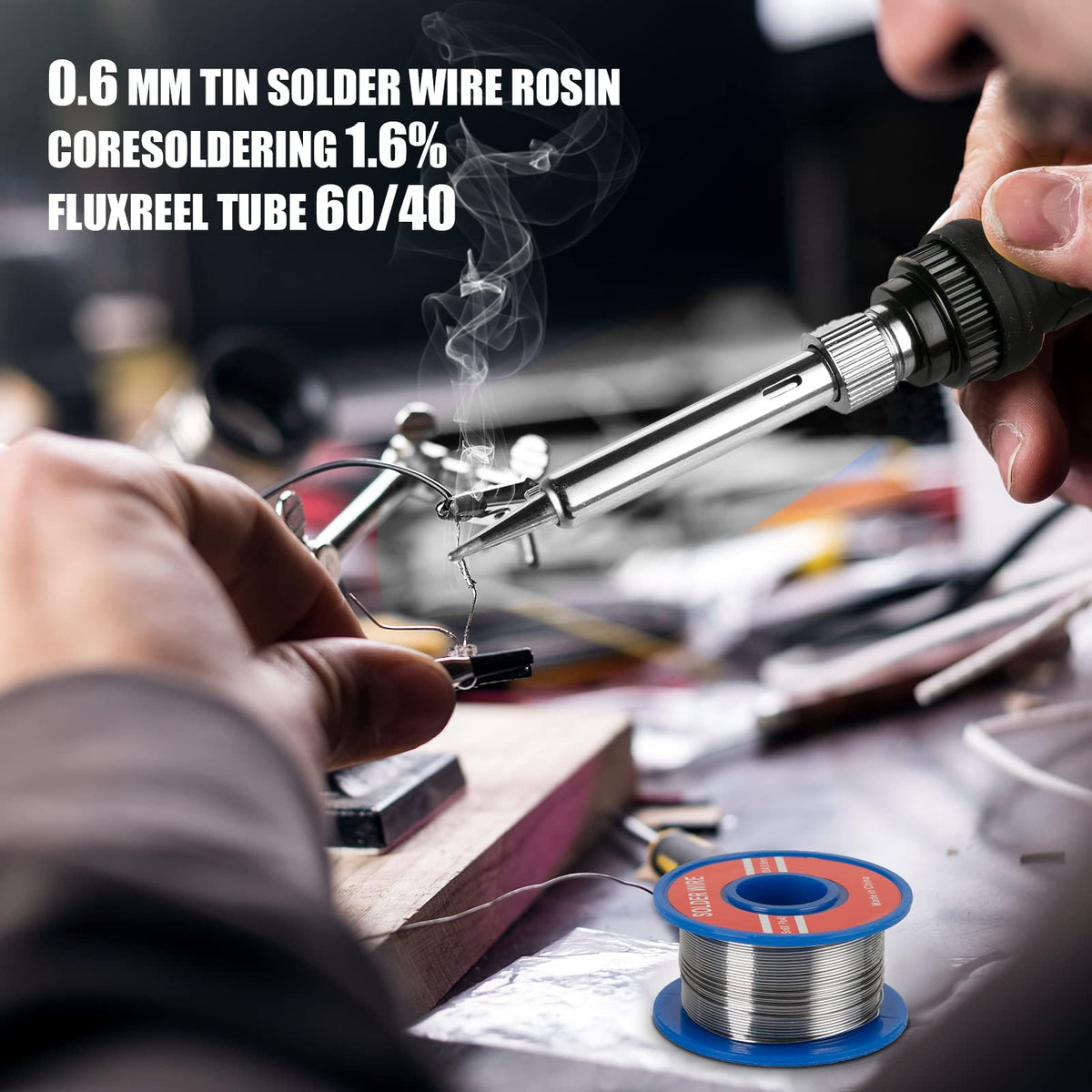 60w soldering iron kit side profile product view | Smaronics