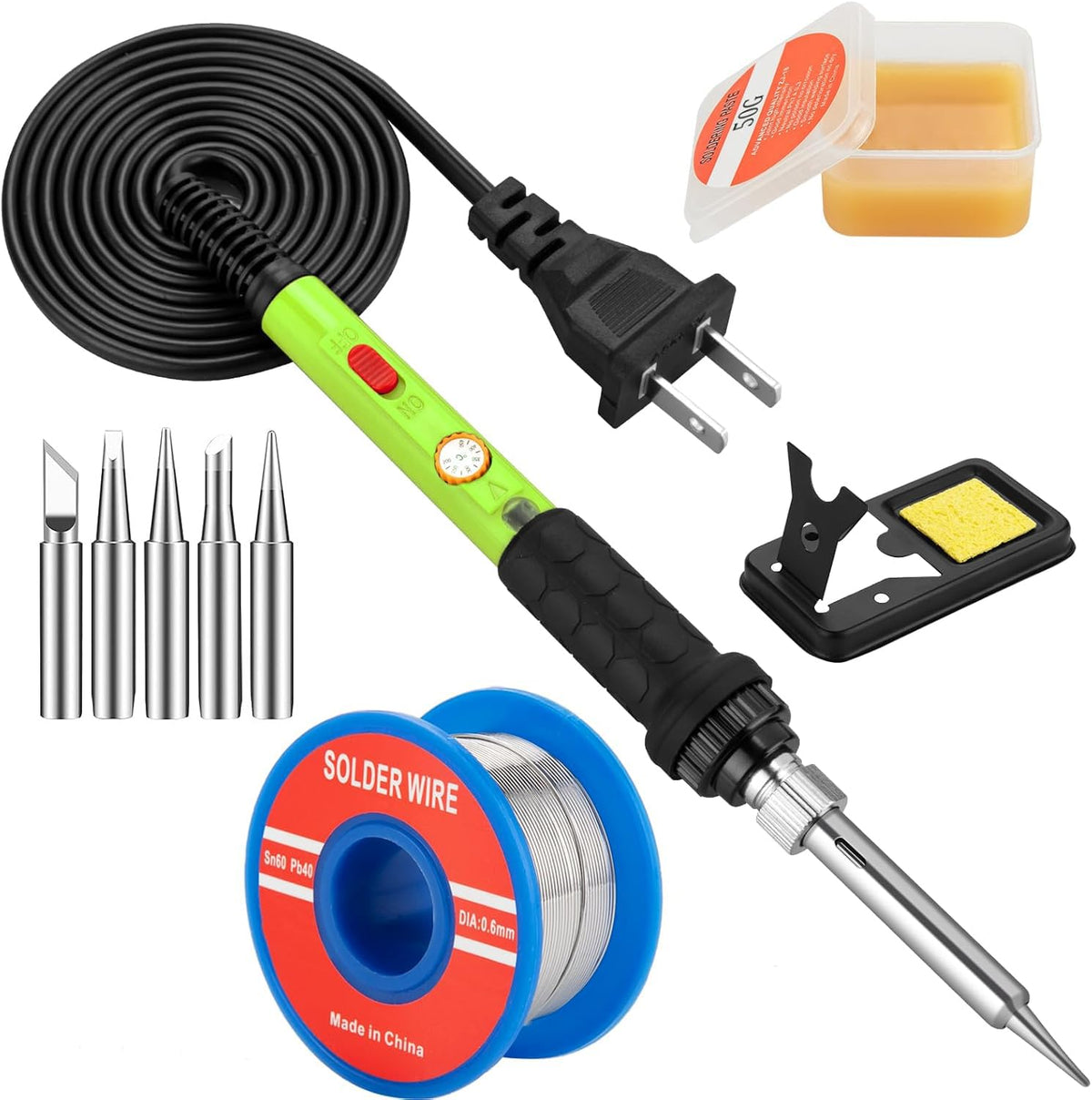 60W Soldering Iron Kit with 5pc Interchangeable Tips image 10
