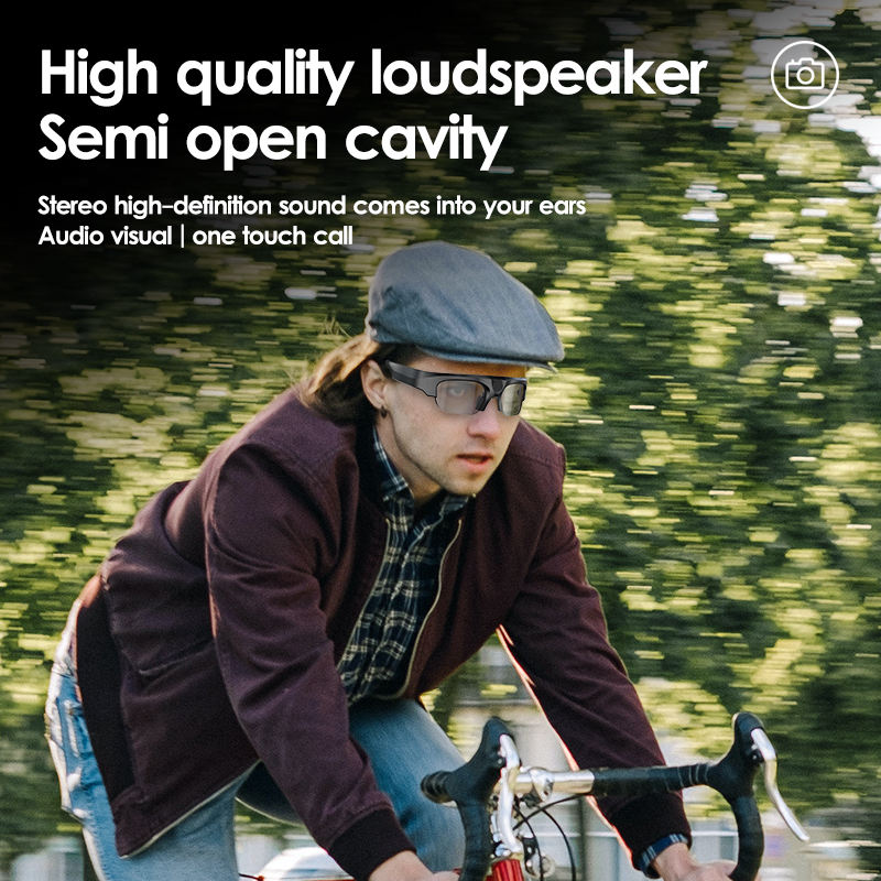 2K Outdoor Video Camera Glasses for Sports and Driving