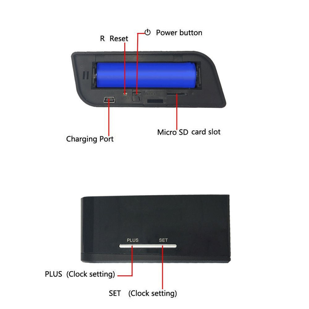 Wireless Clock Camera – 1080P Mini WiFi Monitoring Camera