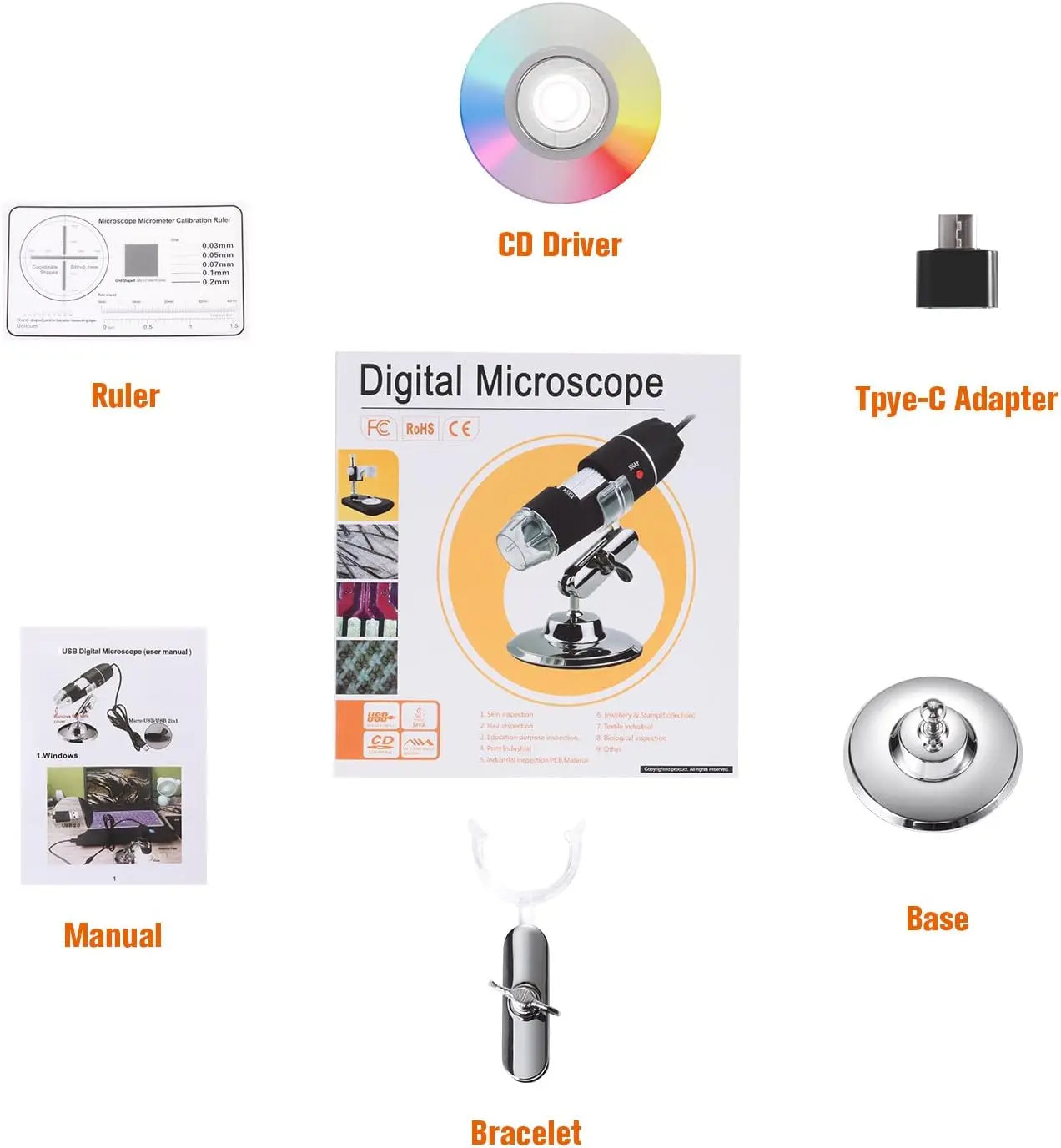 Handheld 3-in-1 Digital Microscope Camera