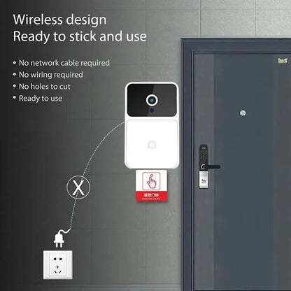 Smart Wireless Video Doorbell Camera 1080p with 10+ Functions