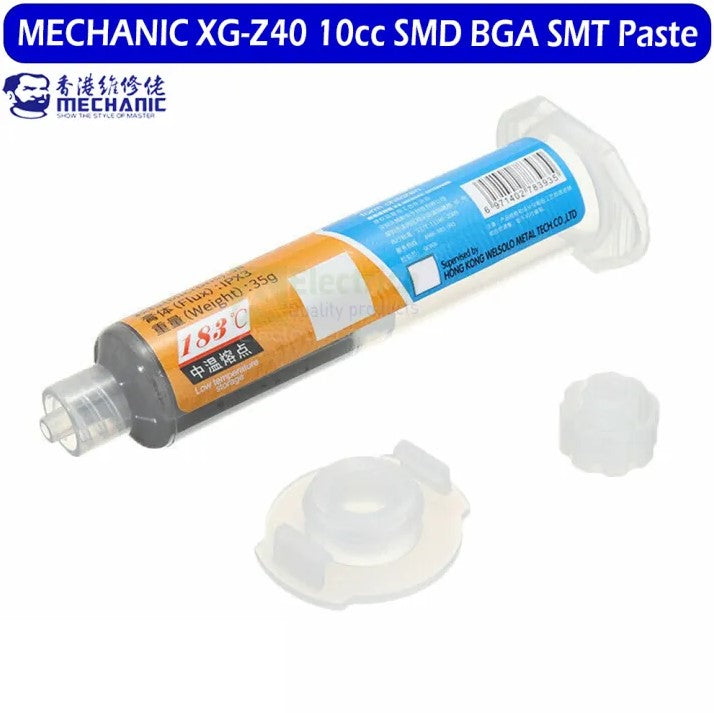MECHANIC XG-Z40 10cc SMD BGA SMT Solder Paste (Syringe) - 183°C