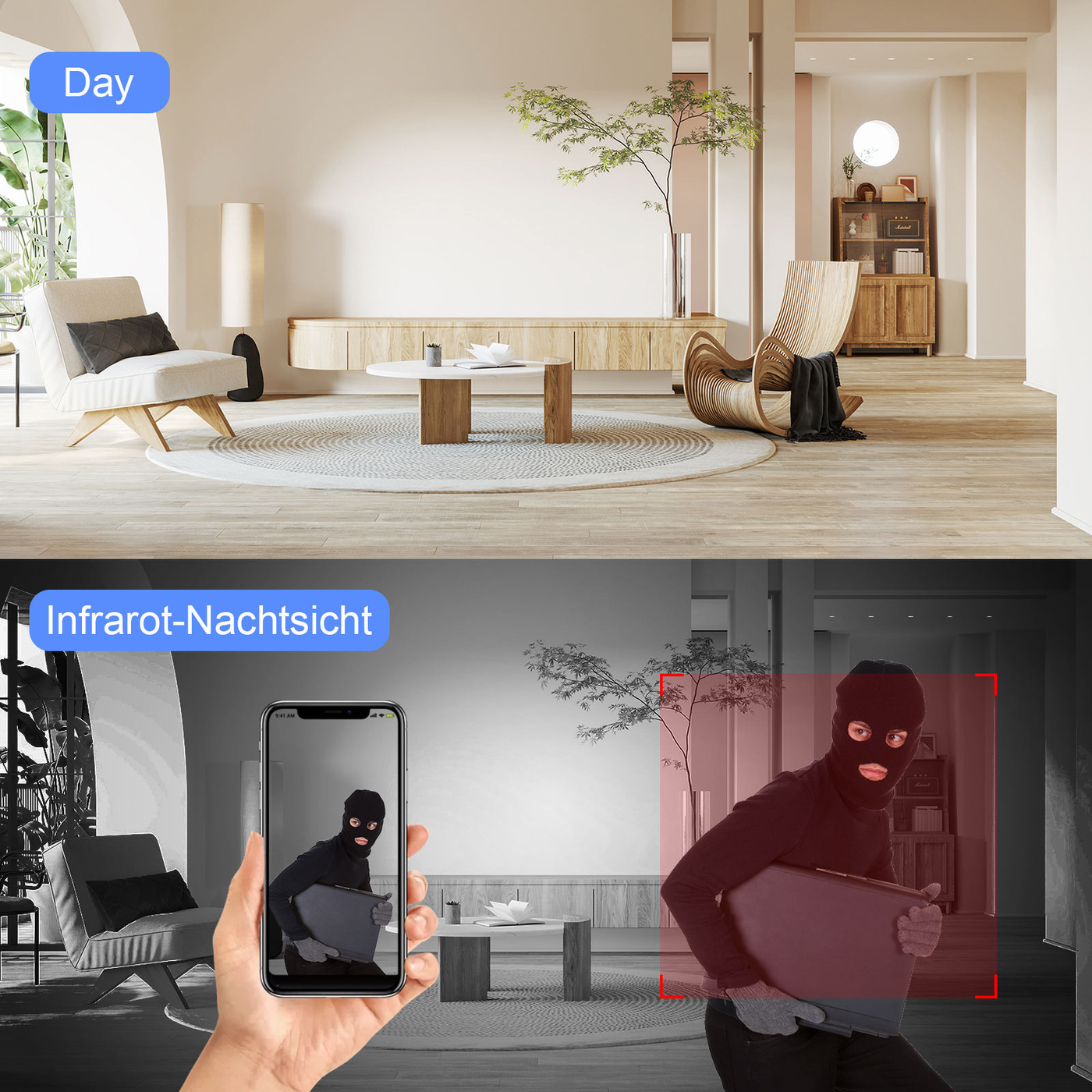 1080P Hidden Alarm  Clock Camera – Night Vision