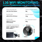 1080P Mini Wireless Camera – 180° Wide Angle, Night Vision, 800mAh