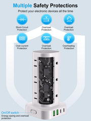 6FT Power Strip Tower Surge Protector image 7