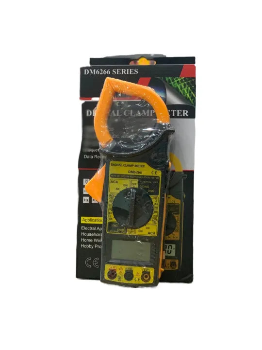 UniNIC DM6266 Digital Clamp Meter - AC/DC Voltage Current, Frequency, Temperature