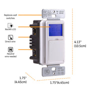 7-Day In-Wall Digital Timer Switch rear design | Smaronics