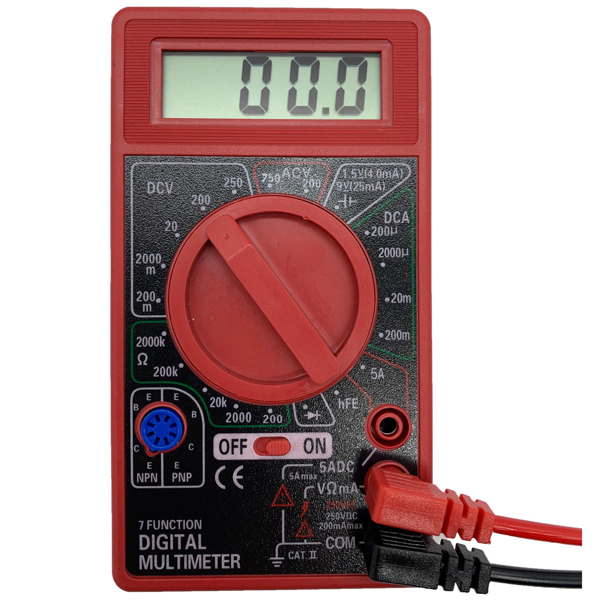 7 Function Digital Multimeter rear design | Smaronics