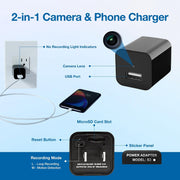 Asani Plug-in Mini Surveillance Camera - Home & Office Security
