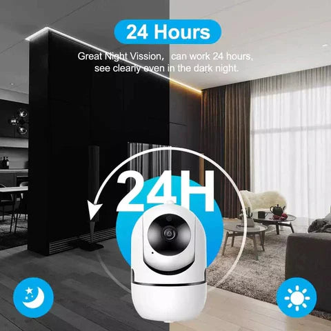 1080P WiFi PTZ Smart Camera - 355° Pan, 110° Tilt, Two-Way Audio