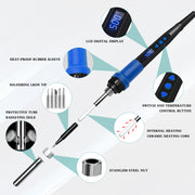 80W Adjustable Temperature Soldering Iron Kit image 3