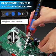 80W Adjustable Temperature Soldering Iron Kit image 4