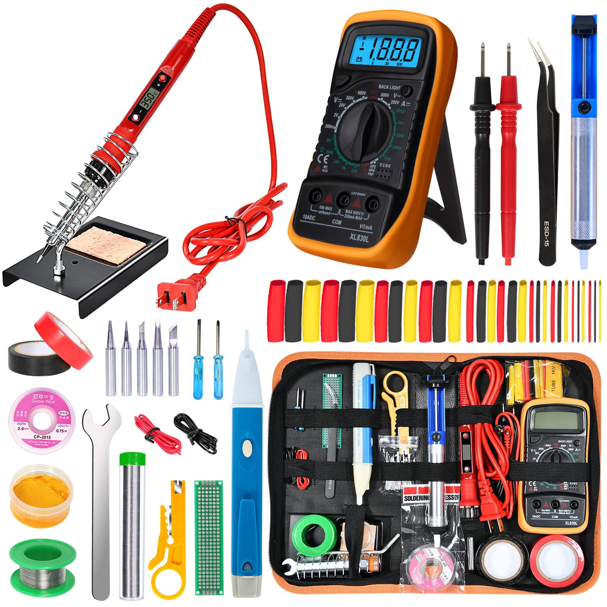 80W Soldering Iron Kit with LCD Digital Display image 9