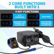 820W Digital Soldering Station Kit rear design | Smaronics