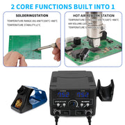 820W Digital Soldering Station Kit side profile | Smaronics