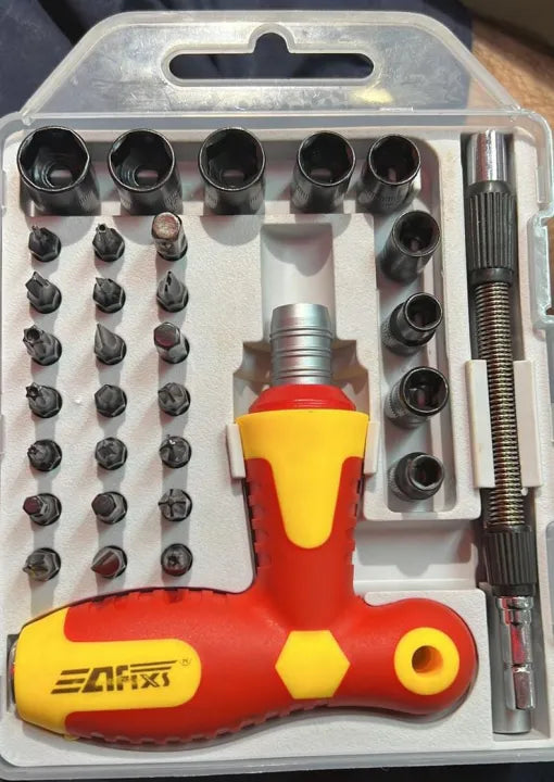 33 in 1 Multi-Purpose Screwdriver Bit Set with T-Handle