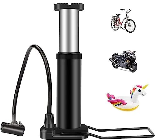 Portable Mini Bike Pump - High Pressure Tire Inflator for Bikes, Cars, Balls