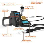 926LED V3 Soldering Station Iron Kit feature close up view | Smaronics