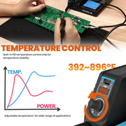 926LED V3 Soldering Station Iron Kit rear design | Smaronics