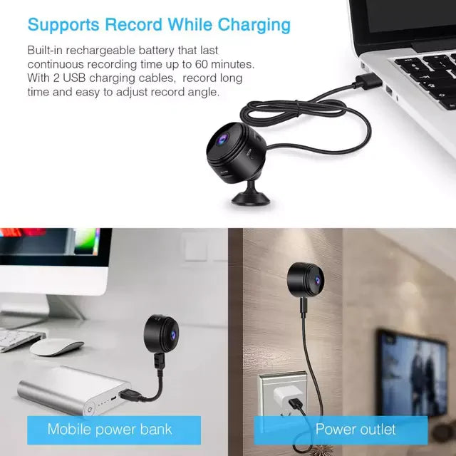 Mini WiFi Spy Camera HD 1080P - Wireless Hidden Security Cam - Pakistan