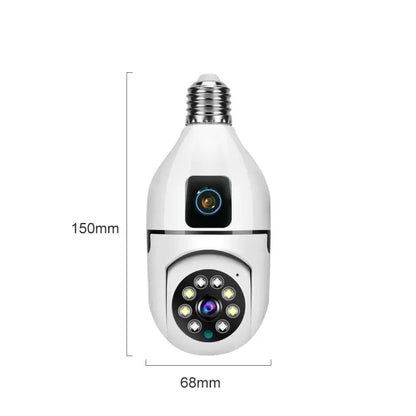 V380 Pro 4MP Dual Lens Dual Screen WiFi Camera - 360° PTZ, Two-Way Audio