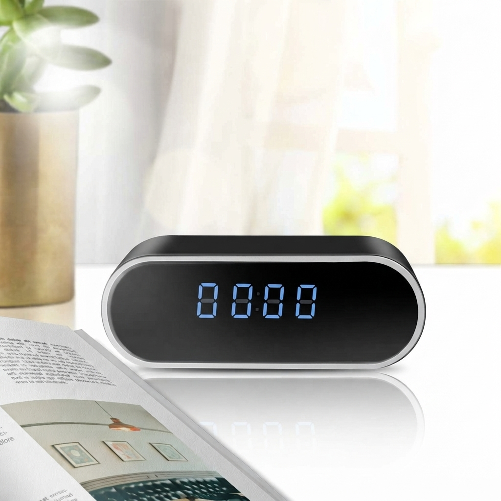 1080P WiFi Clock Camera with Motion Detection