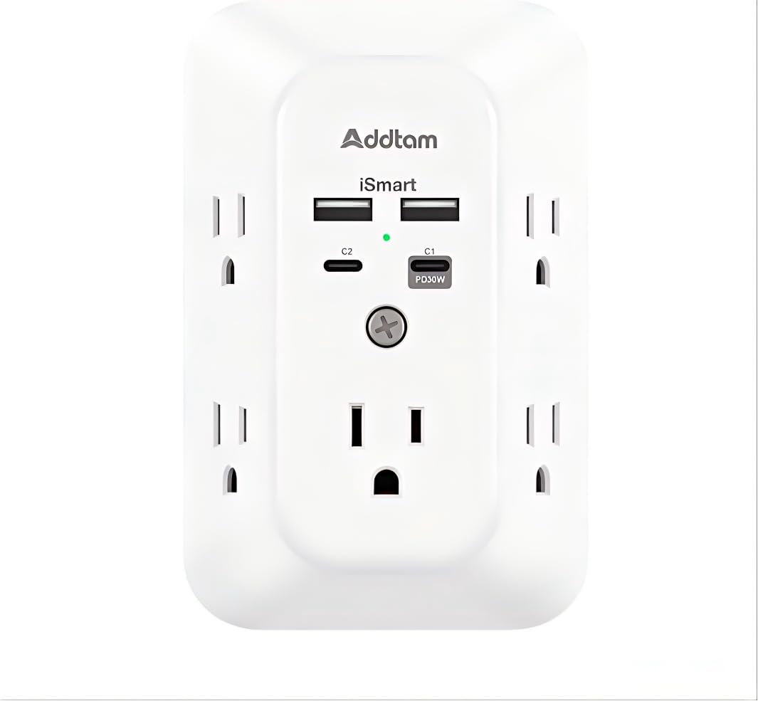 Addtam Surge Protector Outlet Extender image 8