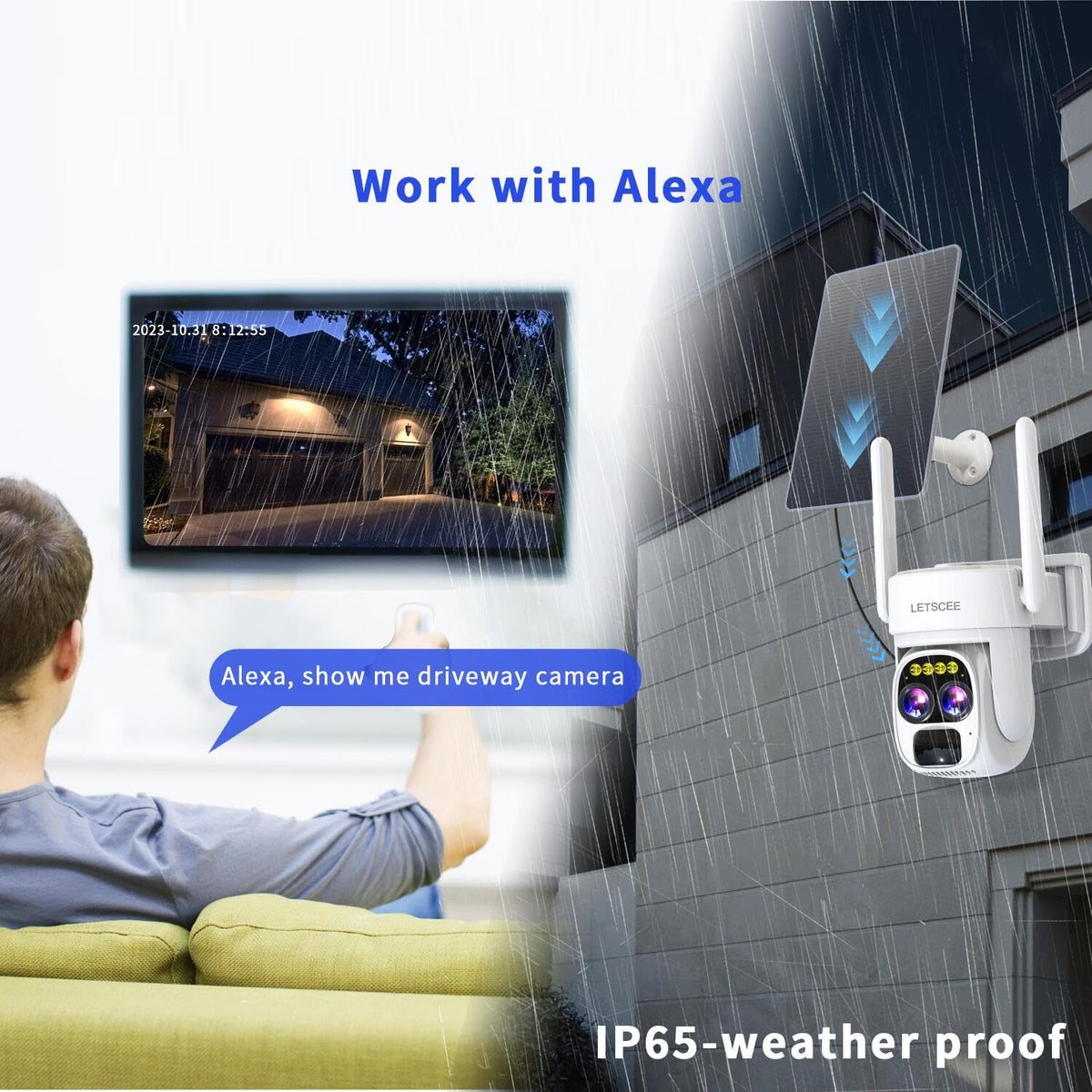 alexa security camera package contents view | Smaronics