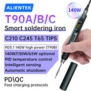 ALIENTEK T90 Smart Soldering Iron rear design | Smaronics