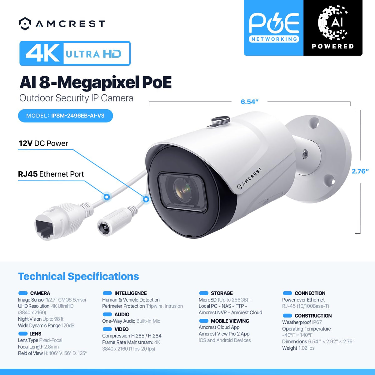 Amcrest 4K IP POE Camera real usage | Smaronics