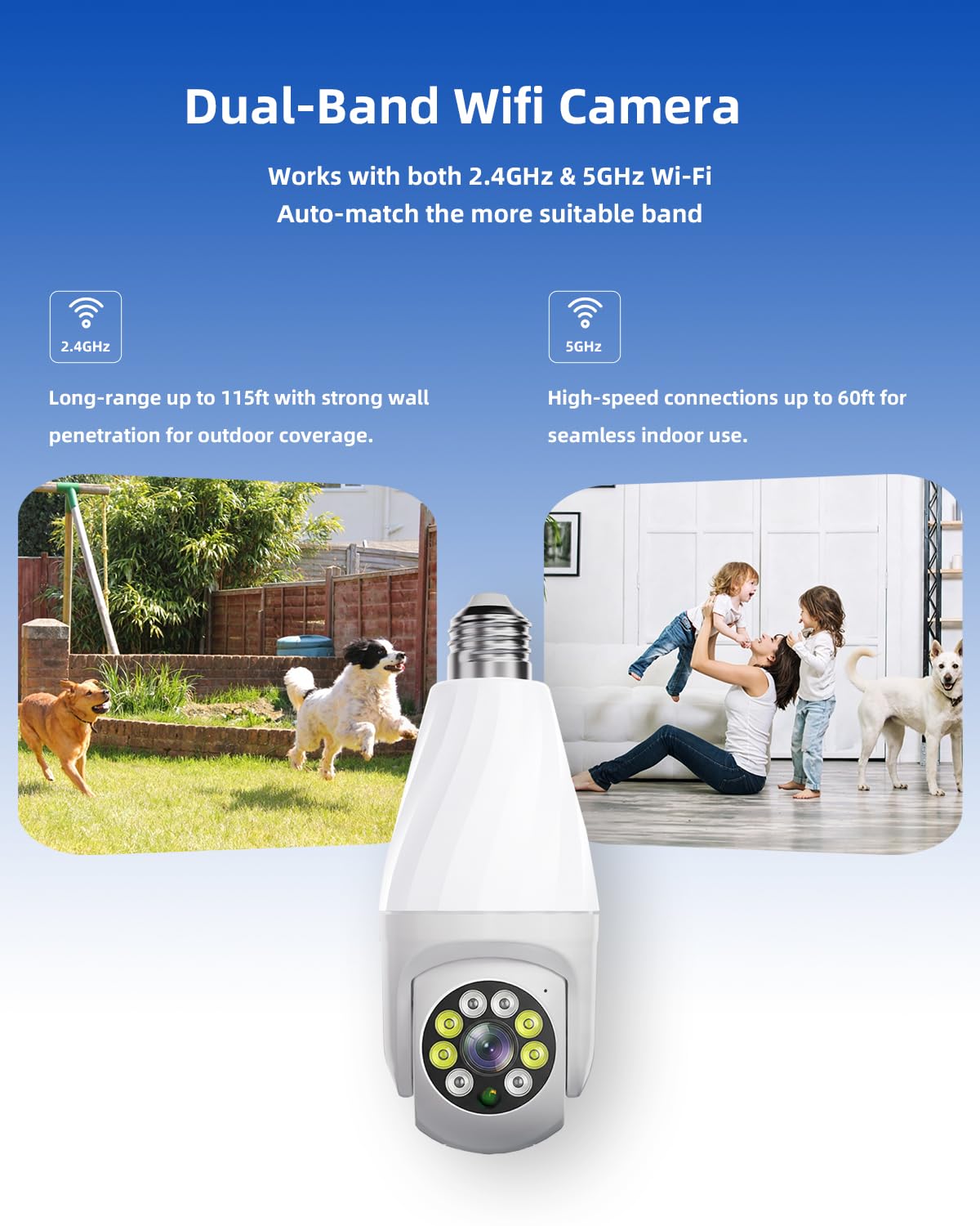 Ameyes Indoor Camera with 100 Lumen Light rear design | Smaronics