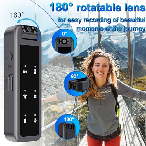Amyway 64GB Mini Body Camera side profile | Smaronics