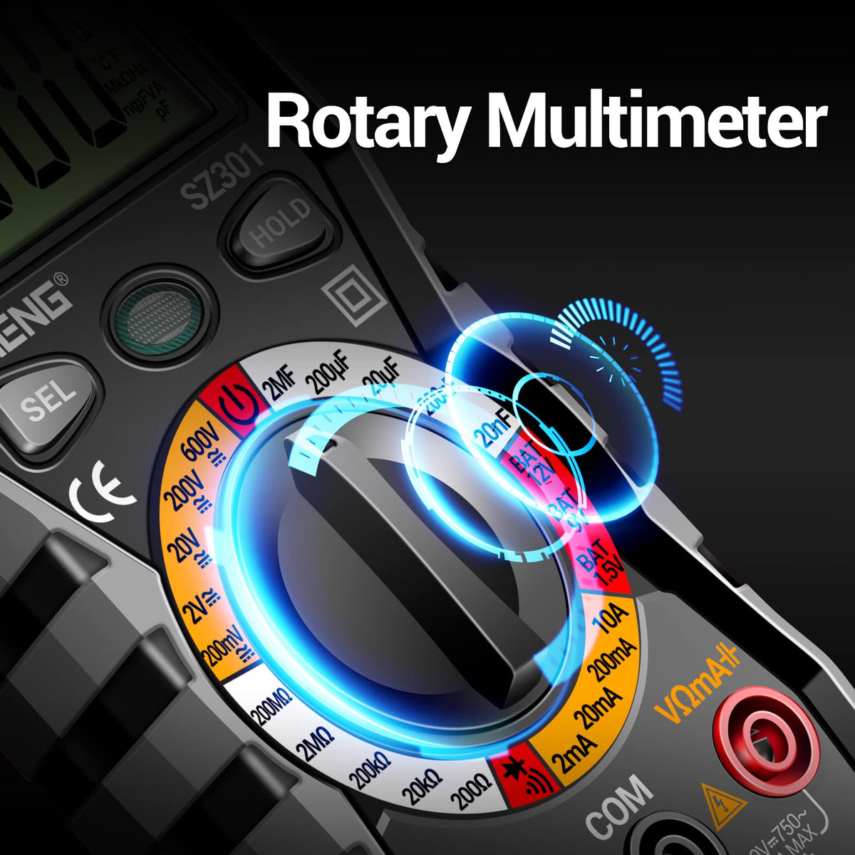 ANENG SZ301 Digital Multimeter rear design | Smaronics