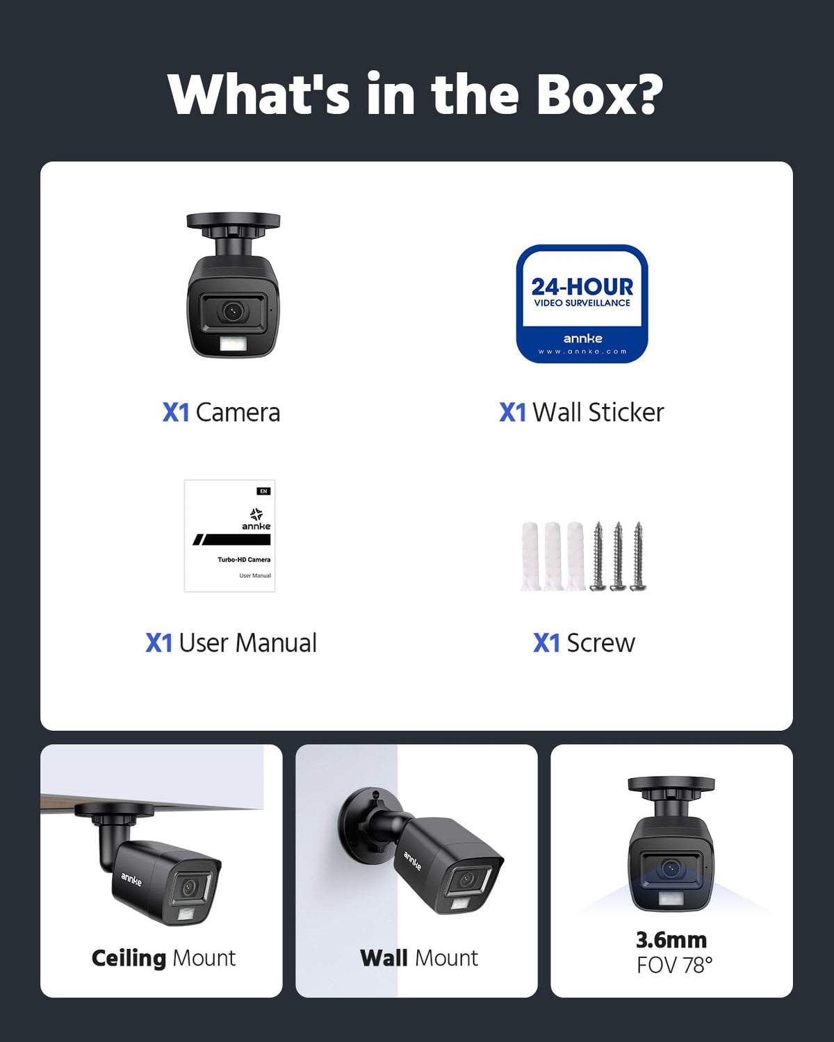 Annke 1080P HD-TVI Security Surveillance Camera image 9