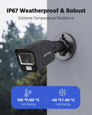 annke 1080p hd tvi security surveillance camera clip and build detail