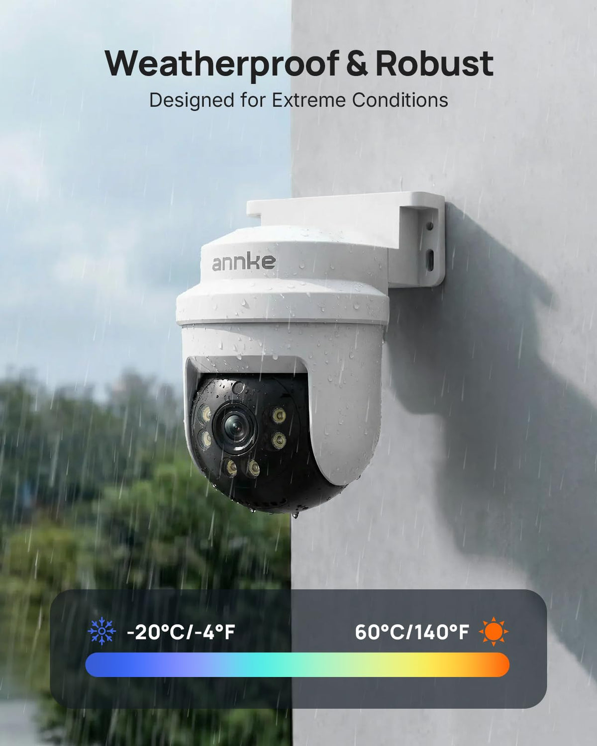annke 2packs 5mp tvi cctv home surveillance pt camera real usage produ
