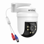 annke 5mp tvi cctv security dome pt wired camera front angle product v