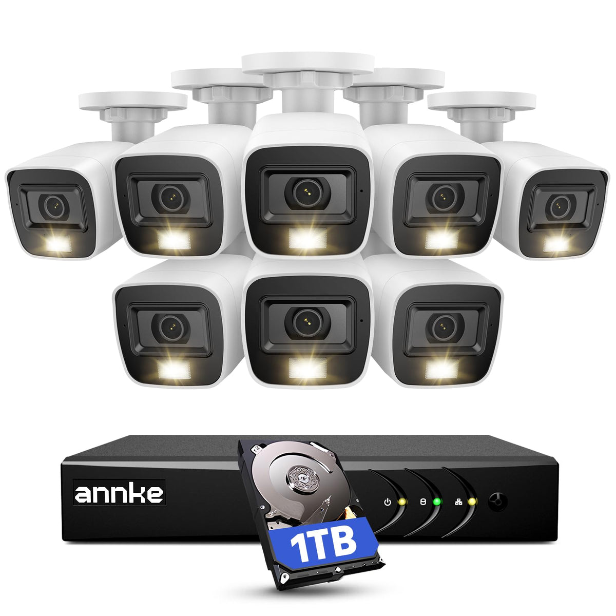 ANNKE 8CH 3K Lite Wired Security Camera System front angle | Smaronics