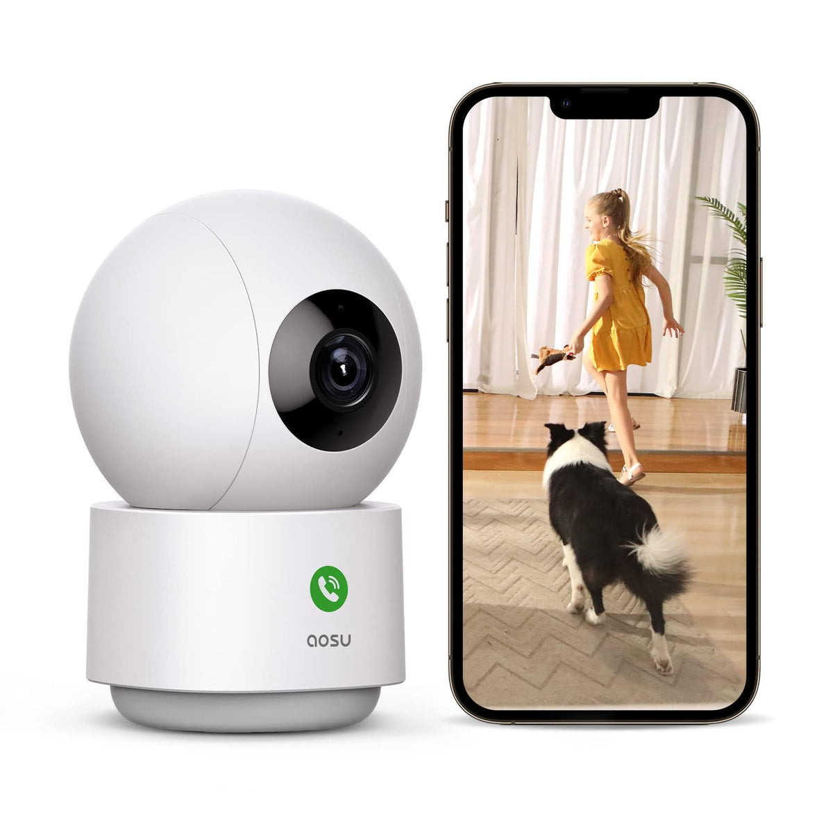 aosu 2K Indoor Camera front angle | Smaronics