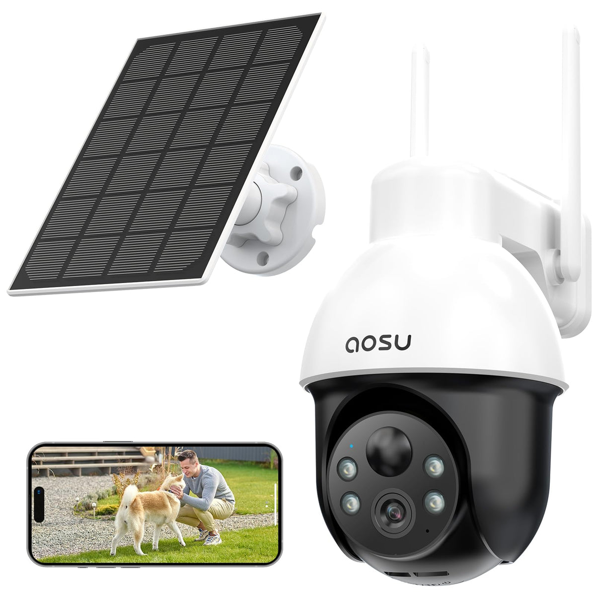 AOSU 3K 5MP Solar Security Camera image 9