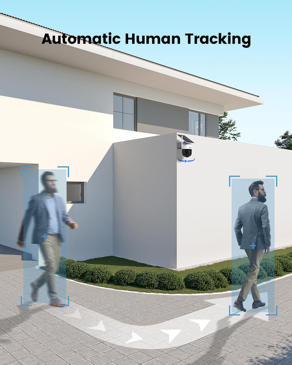 aosu solar camera outdoor wireless for home surveillance feature close